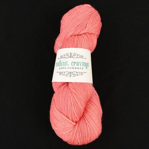 Midknit Cravings Sweet Sock Yarn Superwash Merino Nylon Hand Dyed Seashell Pink - Picture 1 of 3